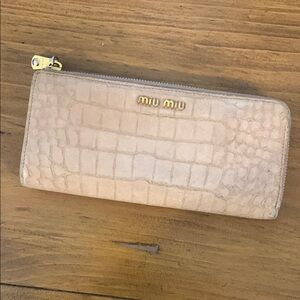 Miu Miu long zip wallet